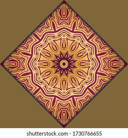 mandala design elements. Wedding invitation, thank you card, save card, baby shower. Vector illustration