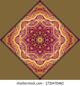 mandala design elements. Wedding invitation, thank you card, save card, baby shower. Vector illustration