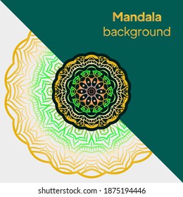 mandala design elements. Wedding invitation, thank you card, save card. Vector illustration