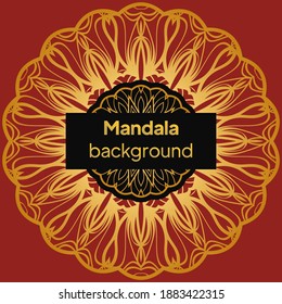 mandala design elements. Wedding invitation, thank you card, save card. Vector illustration