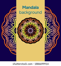 mandala design elements. Wedding invitation, thank you card, save card. Vector illustration