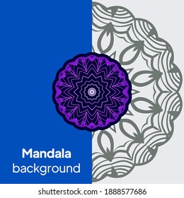 mandala design elements. Wedding invitation, thank you card, save card. Vector illustration