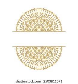 Conjunto de Colección de elementos de diseño de mandala