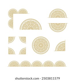 Mandala Design Elment Collection Set