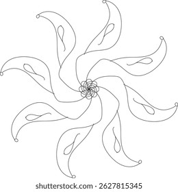 mandala design eps vector icon