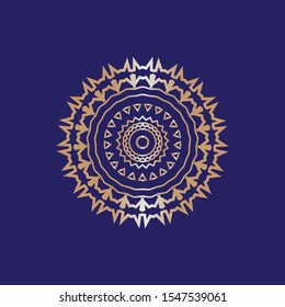 Mandala Design With Ethnic Background color