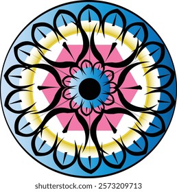 mandala design in eye catching vector art