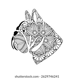 Mandala Design Featuring a French Bulldog
