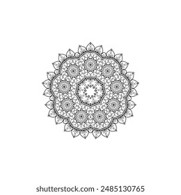 A mandala design featuring intricate patterns and shapes, symbolizing unity, wholeness, and balance. This mesmerizing artwork is created with precision and detail, radiating harmony and peace.