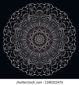 Mandala. for design, greeting card, invitation, coloring book. Arabic, Indian, motifs. Vector illustration