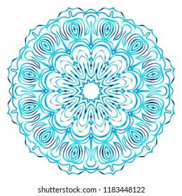 Mandala. for design, greeting card, invitation, coloring book. Arabic, Indian, motifs. Vector illustration
