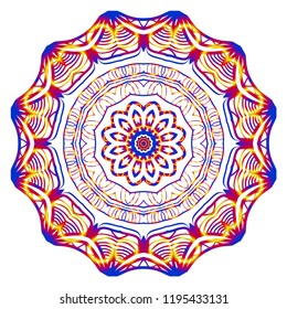 Mandala. for design, greeting card, invitation, coloring book. Arabic, Indian, motifs. Vector illustration