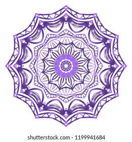 Mandala. for design, greeting card, invitation, coloring book. Arabic, Indian, motifs. Vector illustration