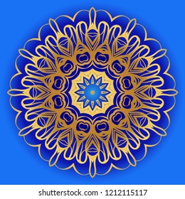 Mandala. for design, greeting card, invitation, coloring book. Arabic, Indian, motifs. Vector illustration.