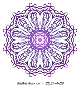 Mandala. for design, greeting card, invitation, coloring book. Arabic, Indian, motifs. Vector illustration