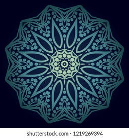 Mandala. for design, greeting card, invitation, coloring book. Arabic, Indian, motifs. Vector illustration