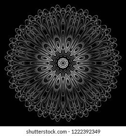 Mandala. for design, greeting card, invitation, coloring book. Arabic, Indian, motifs. Vector illustration.