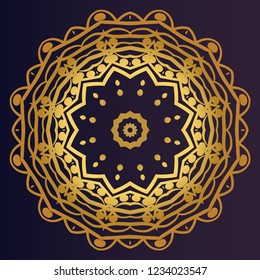 Mandala. for design, greeting card, invitation, coloring book. Arabic, Indian, motifs. Vector illustration