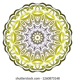 Mandala. for design, greeting card, invitation, coloring book. Arabic, Indian, motifs. Vector illustration