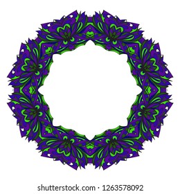 Mandala. for design, greeting card, invitation, coloring book. Arabic, Indian, motifs. Vector illustration