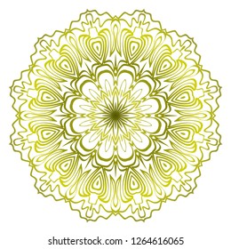 Mandala. for design, greeting card, invitation, coloring book. Arabic, Indian, motifs. Vector illustration