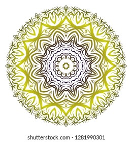 Mandala. for design, greeting card, invitation, coloring book. Arabic, Indian, motifs. Vector illustration