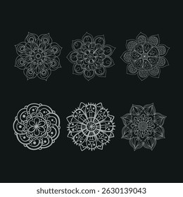 Mandala design. Mandala for henna, mehendi, tattoo, Decorative ethnic ornamental elements, Oriental patterns. Spiritual golden mandala	