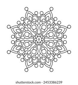 mandala design for henna design, yoga logo, tattoo design, mandala art for coloring book

