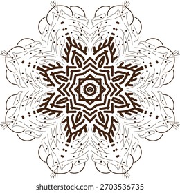 Its a mandala design. Its for a illustration.