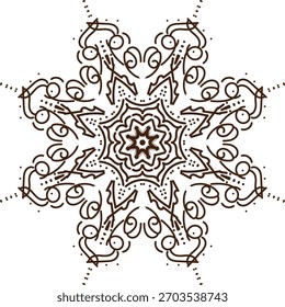 Es ist ein Mandala-Design. seine für eine Illustration.