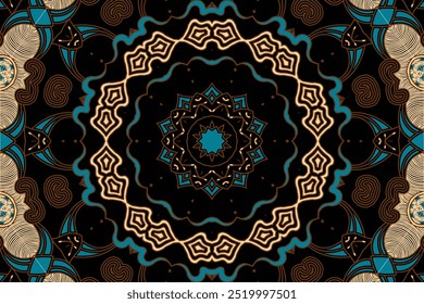 Ilustración de diseño de mandala para el fondo