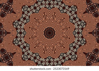 Ilustración de diseño de mandala para el fondo