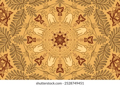 Mandala-Design-Illustration für Hintergrund