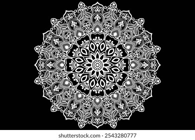 Mandala design illustration, can be used in background of card or wall art
