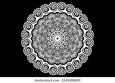 Mandala design illustration, can be used in background of card or wall art
