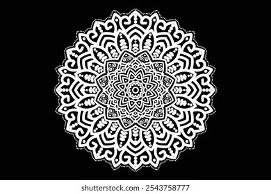 Mandala Design illustration, can be used in background of card, wall art