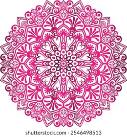 Mandala design ilustração, pode ser usado em fundo de arte de parede