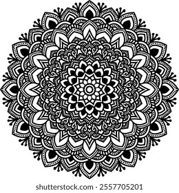 Mandala design, Illustration can be used in Wall art background
