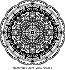 Mandala design, Illustration can be used in Wall art background