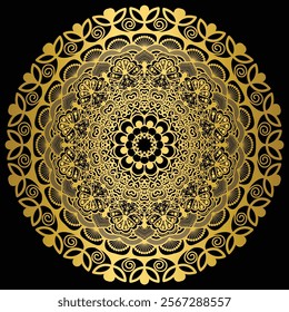 Mandala Design, Illustration can be used as background in Wall art or cards