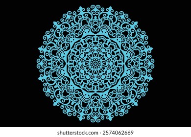 Mandala Design, Illustration, can be used as background of wall art