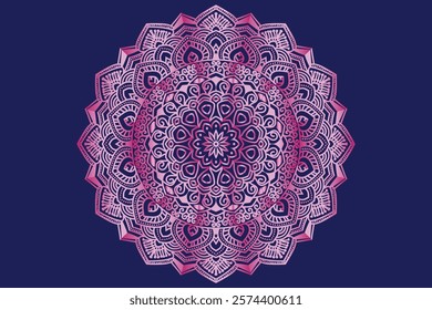 Mandala design, Illustration can be used in background of wall art