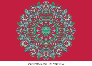 Mandala design, Illustration can be used in background of wall art