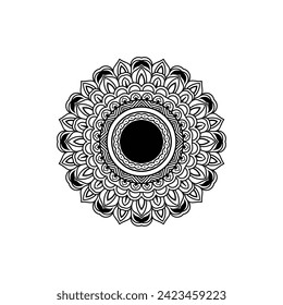 Mandala Design Images, Stock Photos, Circular pattern in form of mandala for Henna, Mehndi, tattoo, decoration. Decorative ornament in ethnic oriental style. Coloring book page.