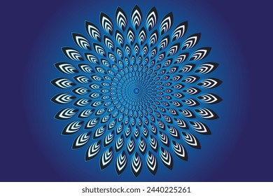 Diseño de Mandala para tarjeta de invitación, fondo, decoración. Mandala con motivos florales 