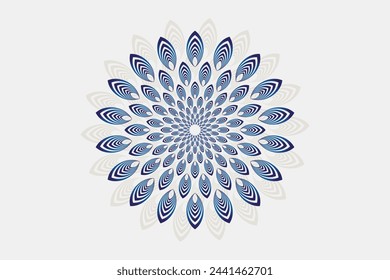 Mandala design for invitation card, background, decoration, Mandala with floral patterns 