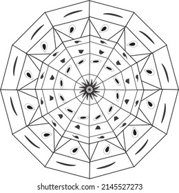 Mandala Design For Kids Coloring Pages