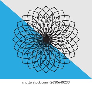 Mandala design layout. Creative floral mandala design.