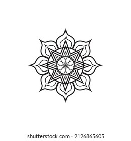 diseño de mandala logo ilustración ilustración adorno vectorial