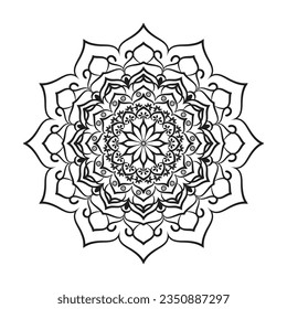 mandala design for luxury background and coloring page